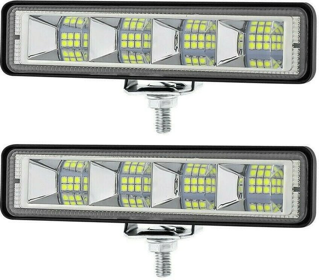YJMP Auto Parts LED Arbeitsscheinwerfer Set 2 Stück, Weiß, IP67 wasserdicht, Floodlight für Auto SUV Offroad und Camping - Bild 1