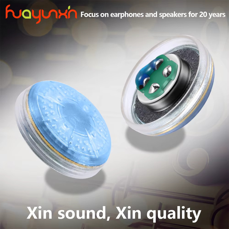 Huayunxin HIFI In-Ear Kopfhörer mit 15,4mm Dynamischen Treibereinheiten, 80 Ohm, Blau, 2er-Set - Bild 3