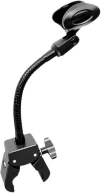 MagiDeal Verstellbarer Mikrofonständer mit 360-Grad-Mikrofonclip in Schwarz für Studio, Rundfunk und Streaming - Bild 1