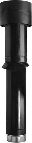 Helios Dachhaube DH 125 R in Schwarz mit Gitter aus Kunststoff - Bild 1