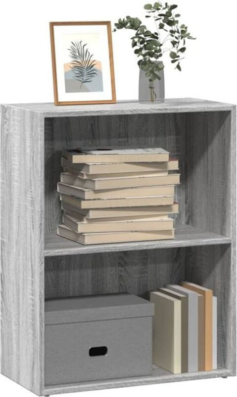 Bücherregal Vidaxl in Grau Sonoma aus Holzwerkstoff, B/T/H: 60 x 30 x 77 cm - Bild 1