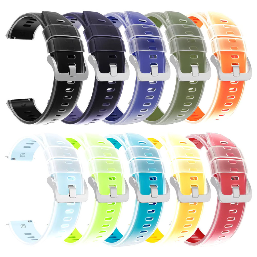Uhrenarmband Silikon, Bunt, Unisex, 22 mm - Bild 4