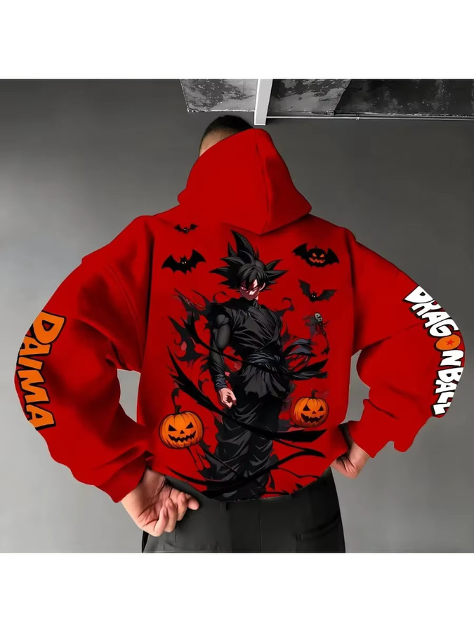 Bandai Dragon Ball Charakter-Hoodie, Plüsch / Textil, Rot - Bild 3