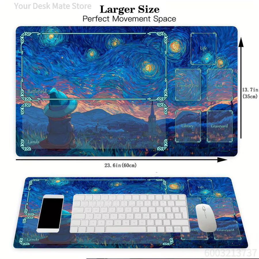 Potdemiel Van Gogh Starry Night Magic Playmat, Gaming-Matte, multicolour - Bild 3