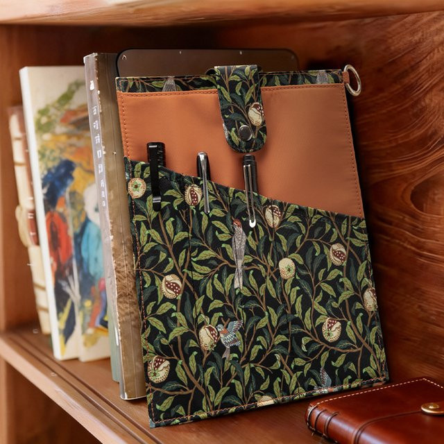 WESSLECO Multifunktionale Schreibwaren-Organizer-Tasche für A5-Notizbücher in Green und Multicolour, B: 24,0 cm, H: 19,7 cm - Bild 1