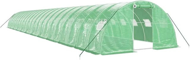 Furnicato Gewächshaus mit Stahlrahmen in Grün, Fläche: 88 m², B/H/T: 22 x 4 x 2 m - Bild 1