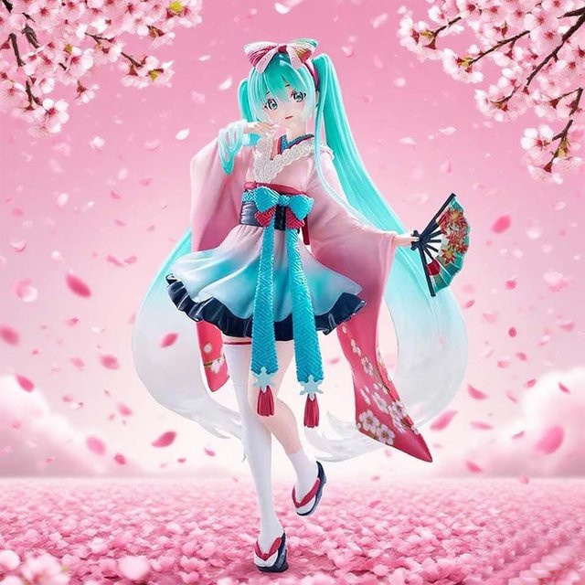 Bandai Anime Hatsune Miku Figur Multicolor Manga Statue Modell für Schreibtisch und Dekoration - Bild 1
