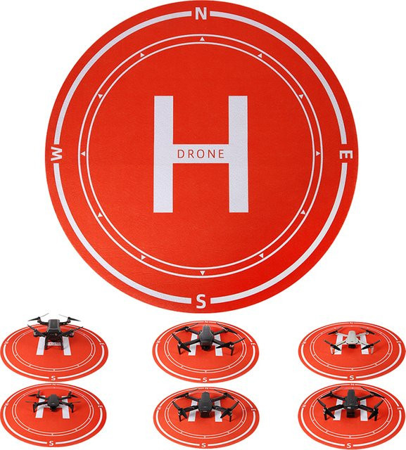 DJI Universal Faltbarer Landeplatz in Rot für Mini 3, 4 Pro, Air 3, AVATA 2 und Neo als Matte Quadcopter Landeplattform Zubehör - Bild 1