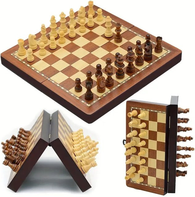 Yernea Schachspiel aus Holz, Strategiespiel - Bild 1