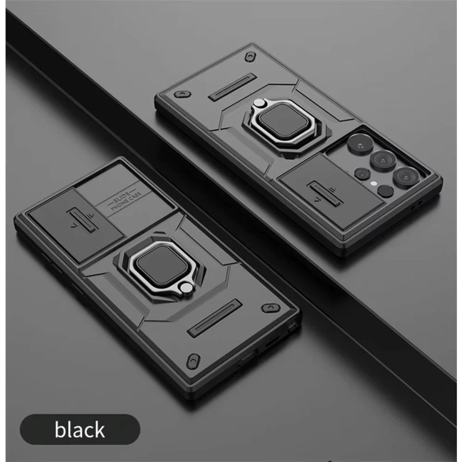 Magnetische Samsung Handyhülle mit Kamera-Schutz und Ständer in Schwarz für Samsung Galaxy S26 S25 S24 S23 Ultra Plus und weitere Modelle - Bild 5