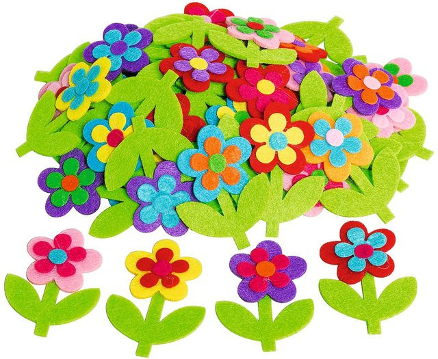 VBS Filz-Streuteile Blume in Multicolor - Bild 1