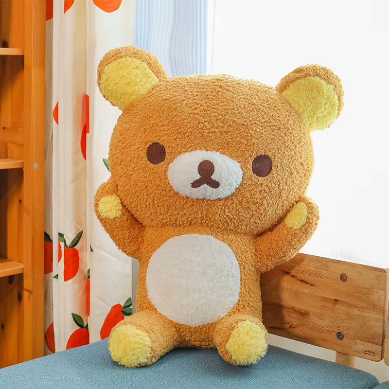 Aoger Rilakkuma Plüschpuppe als weiches Umarmungskissen in Braun - Bild 2