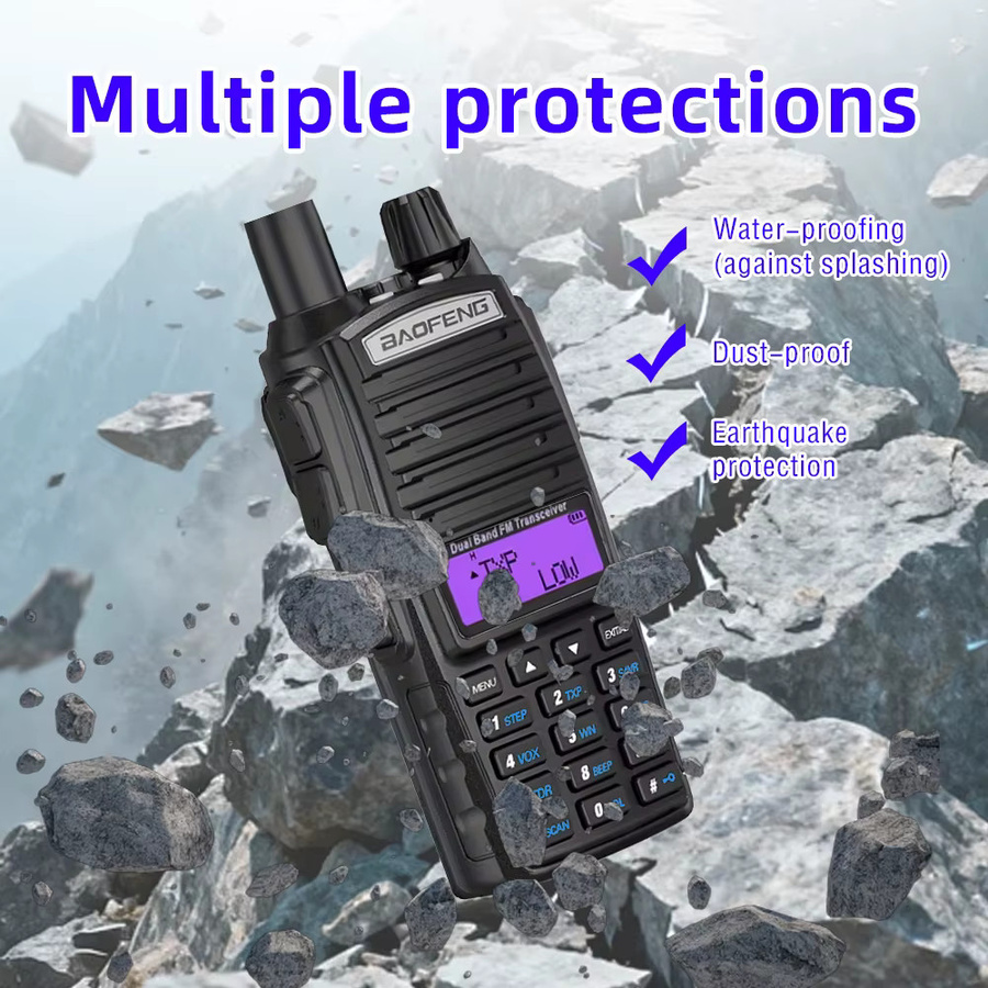Baofeng UV82 Walkie-Talkie in Schwarz mit Dual-PPT-Funktion für Langstreckenkommunikation und Outdoor-Einsätze - Bild 3