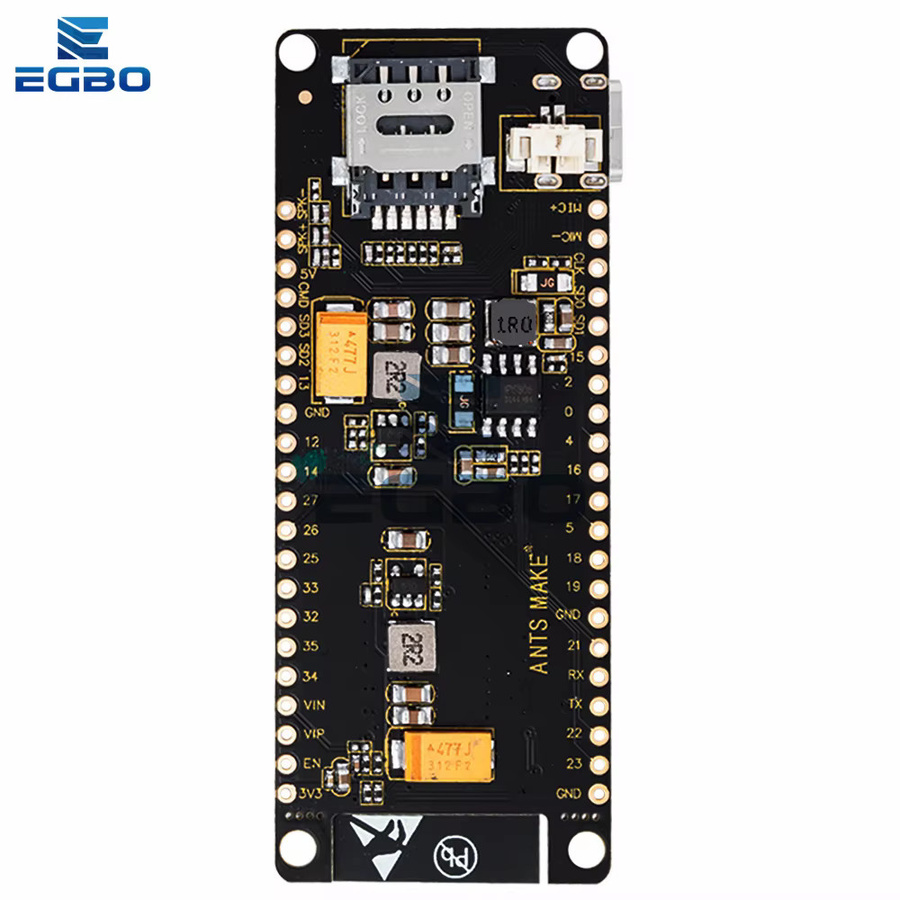 TTGO T-Call V1.3 ESP32 Wireless-Modul mit SIM800L, GSM/GPRS-Antenne und SIM-Antenne in Schwarz für Arduino - Bild 4