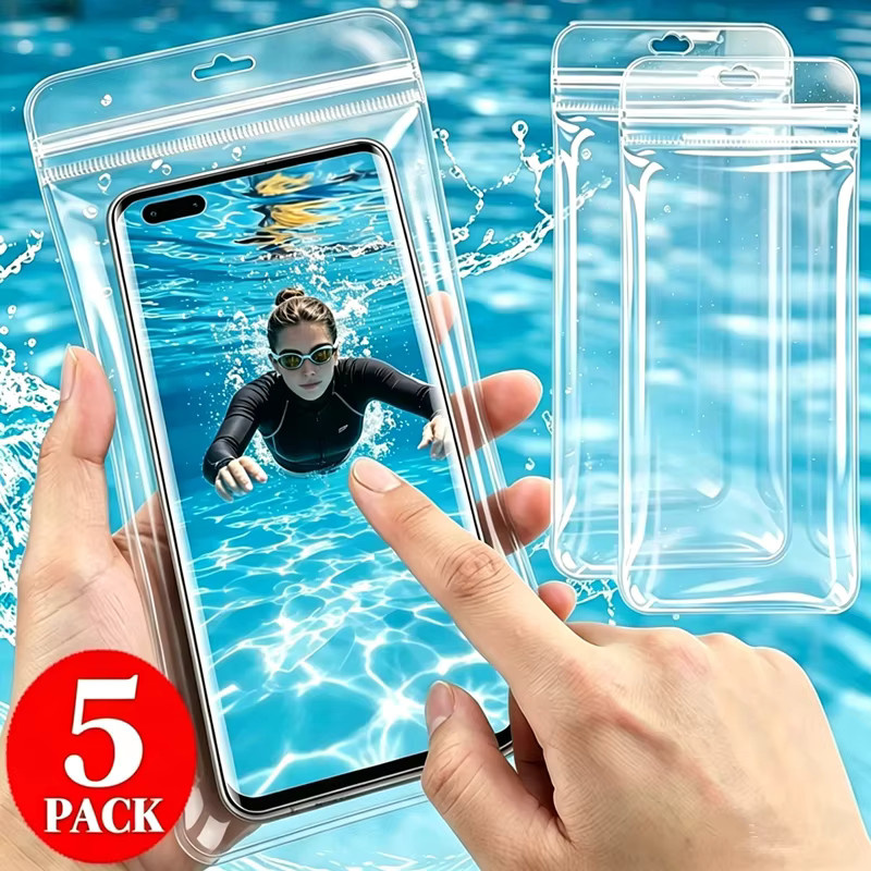 Wasserdichte Handytasche von newteneight in Transparent für iPhone, Samsung und Xiaomi als universelle Unterwasser-Hülle und Trockentasche - Bild 4