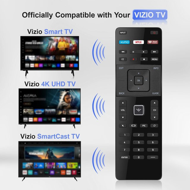 Vizio Ersatz-Fernbedienung für SmartCast 4K UHD Smart TV in Schwarz - Bild 1