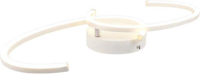 NETTLIFE LED Deckenleuchte aus Metall in Weiß, moderne Ring-Leuchte für Wohnzimmer, Schlafzimmer und Küche - Bild 1