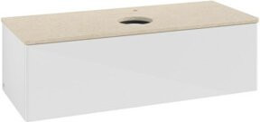 V&B Waschtischunterschrank Antao mit Beleuchtung, Farbe Weiß, B/T/H: 120 x 50 x 36 cm - Bild 1