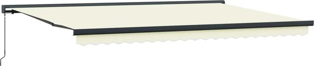 vidaXL Einziehbare Markise in Beige aus Polyester und Metall, B/T: 500 x 300 cm - Bild 1