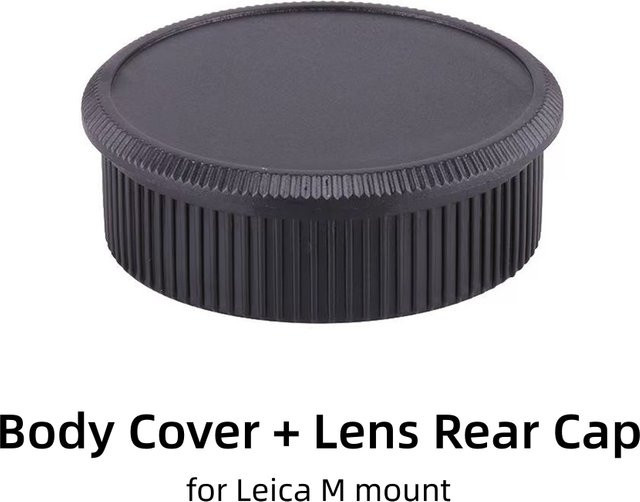 Leica Kameragehäuse-Abdeckkappe als Rücklinsenabdeckung und Staubschutz für Leica M3 M6 M9 M10 M11 M9P M11P M10-M10D M10R M8 M262 in Schwarz - Bild 1