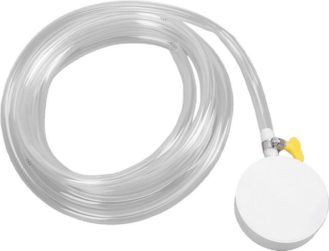 Fishine Klimaanlagen-Ablaufset mit 3,6 m transparentem PVC-Kondensatablaufschlauch und magnetischem Ablaufadapter in Weiß - Bild 1