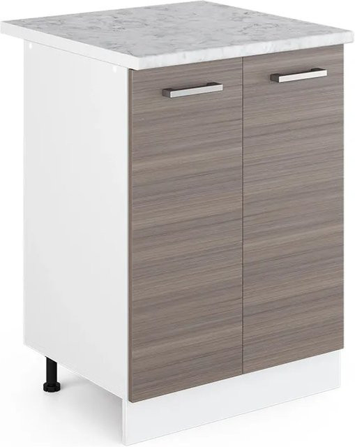 Vicco Küchenunterschrank R-Line Küchenkommode Grau/Weiß B/T/H: 60 x 60 x 81,6 cm - Bild 1