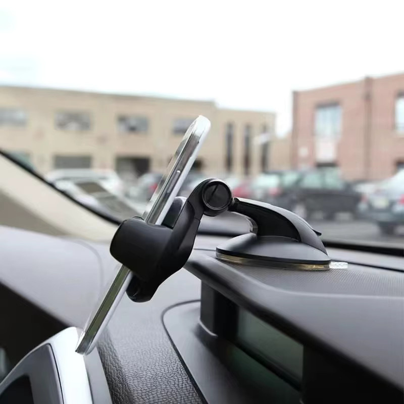 Universeller Autotelefonhalter aus Silikon mit Saugnapf in Schwarz für Windschutzscheibe und Armaturenbrett - Bild 2