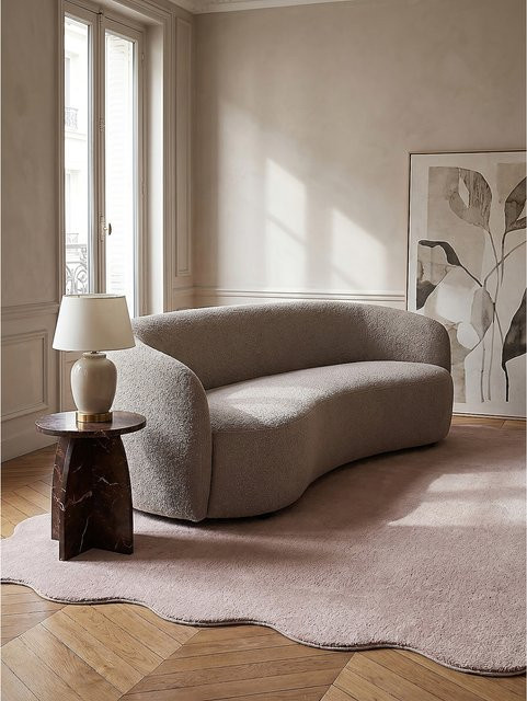 Hochflor Teppich Kadima Design von TIRSO in Puderrosa, B: 120 cm, T: 160 cm - Bild 1