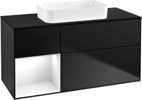 V&B Waschtischunterschrank Finion in Weiß lackiert, B/T: 120 x 60 cm - Bild 1