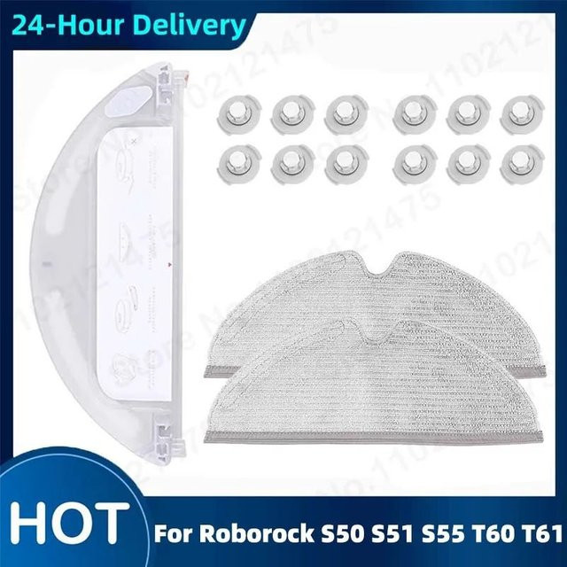 Roborock Wassertankfilter und Mopp-Zubehör für S5 S50 S51 S55 S6 S60 S65 E25 E35 E20 C10 T4 T6 Roboterstaubsauger Ersatzteile - Bild 1