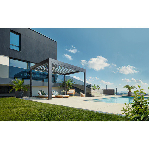 Biohort Pergola modern in Dunkelgrau-Metallic, B/T/H: 404,5 x 264 x 312 cm - Bild 2
