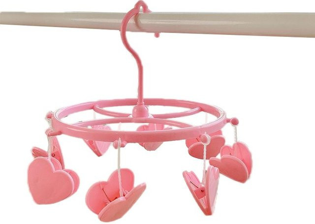 CosyHome Hänge-Wäscheständer aus Kunststoff für Socken und Unterwäsche in Pink - Bild 1