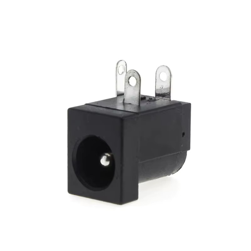 AOKIN 10 Stück 3-Pin DC-Stromversorgungsbuchsen Weiblich für PCB-Montage, 5,5 x 2,1 mm, Schwarz - Bild 2