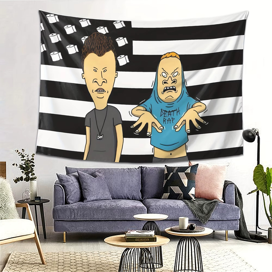 VIKAMA Amerikanische Retro Wandteppich Flagge in Multicolour als dekorative Wanddekoration für Schlafzimmer und Wohnzimmer - Bild 4
