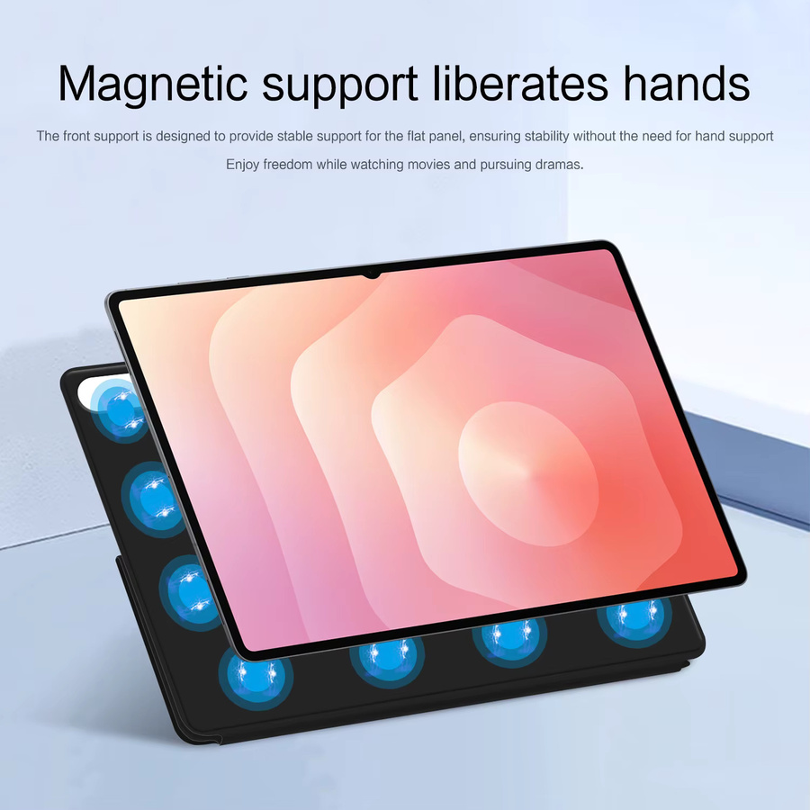 Smart Case für Samsung Galaxy Tab S11 Ultra 14,6 Zoll Buchcover aus PU-Leder mit magnetischer Faltung in Schwarz oder Grün - Bild 2