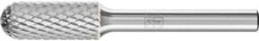 PFERD Hartmetall Frässtift Walzenrund WRC silber Ø 10 x 25 mm Schaft-Ø 6 mm Z4 universal mittel fein - Bild 1