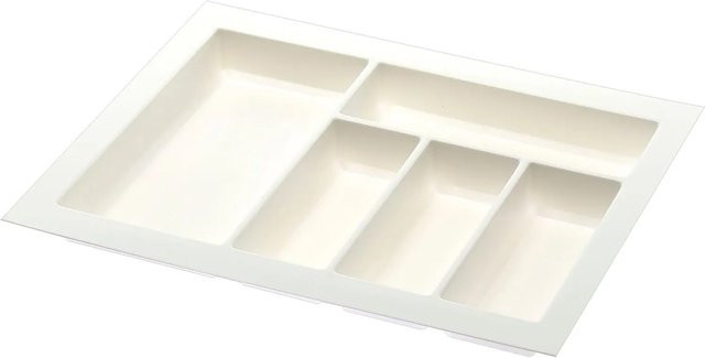 Agoform Besteckeinsatz Classico aus Kunststoff in Weiß, B/T/H: 44,0 x 38,1 x 5,05 cm, kürzbar - Bild 1