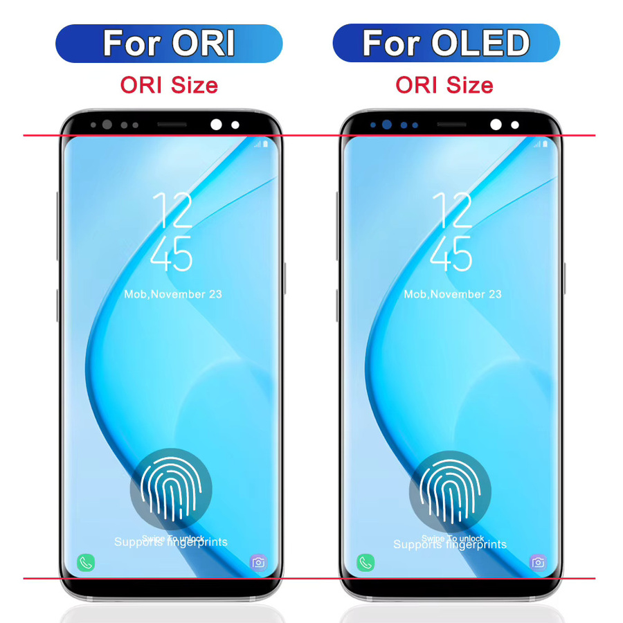 Samsung OLED LCD Display mit Touchscreen und Rahmen für Galaxy S8 Plus G955 G955F SM-G955FD in Schwarz - Bild 4