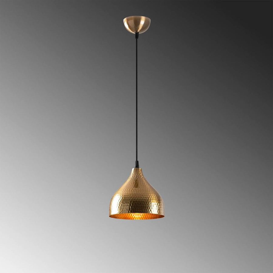Opviq Pendelleuchte Tattoo in Bronze aus Metall mit E27 Fassung, B/H/T: 18 x 114 x 18 cm - Bild 2