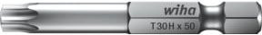 Wiha Bit Professional TX Tamper Resistant 1/4 Zoll T20 mit Bohrung, Silber, Höhe: 50 mm - Bild 1