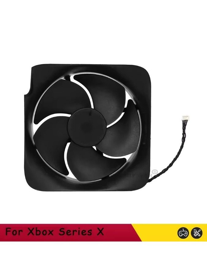 Ispoofer Ersatz CPU-Kühlerlüfter für Xbox Series X, Interner Kühlventilator mit 5 Flügeln, Schwarz - Bild 3