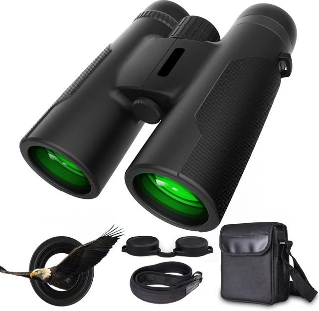 SUNCORE 10x42 Fernglas in Schwarz mit HD-Optik für Naturbeobachtungen - Bild 1