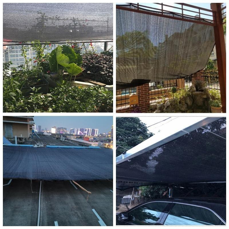 ura trade Anti-UV-Sonnenschutznetz aus HDPE für Pavillon, Pergola und Gewächshaus, Schwarz, B x T: 5 x 3 m - Bild 5