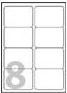 Avery Adressetiketten Weiß, 200 Etiketten (25 Bogen x 8), B: 99,1 mm x H: 67,7 mm - Bild 1