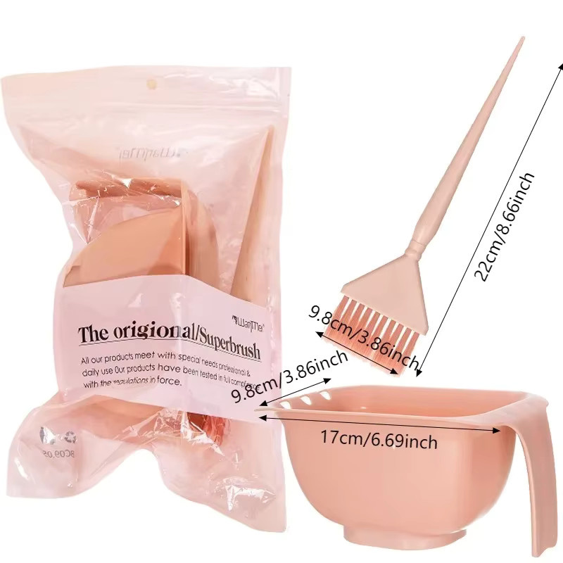 WANMEI Haarfärbe-Set mit Schale und Pinsel, 2 Stück, Unisex - Bild 2