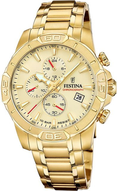 Festina Chronograph, Quarz, Edelstahl, 45 mm, Herren - Bild 1