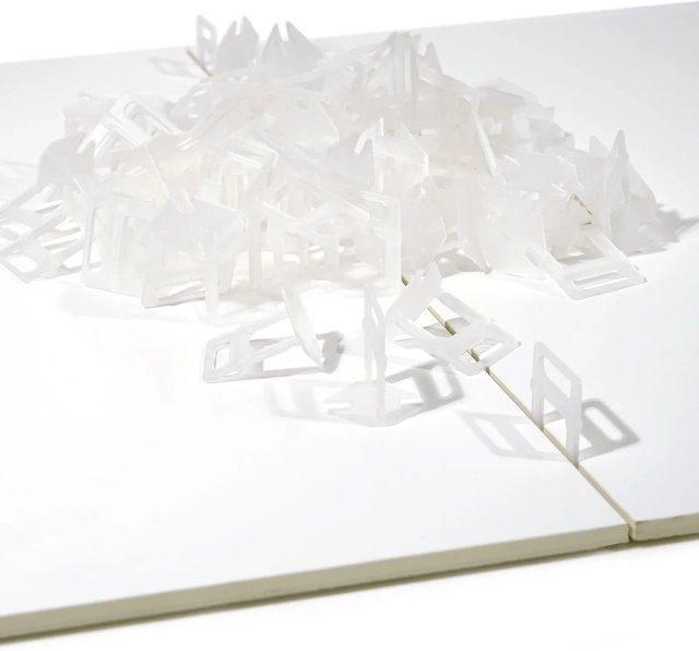 Xpotool Fliesen Nivelliersystem mit 800 Zuglaschen für 10mm Fugen in Weiß und Transparent - Bild 1