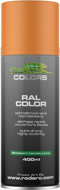 COLORS Sprühlack RAL2003 Pastellorange Seidenmatt 400ml für Holz - Bild 1