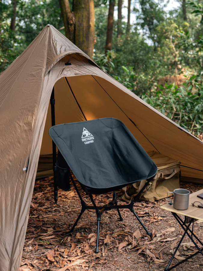 OneTigris OasisFlex Campingstuhl in Schwarz, leichter Outdoor-Gartenstuhl für Strand, Picknick und Sport - Bild 6