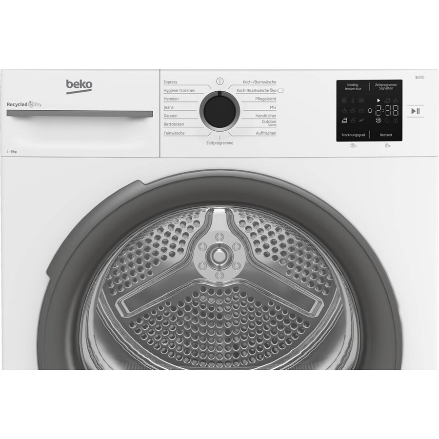 Beko Wärmepumpentrockner BM3T38210W1 weiß B/H/T: 59,8 x 84,6 x 54,5 cm mit 8 kg Kapazität - Bild 2